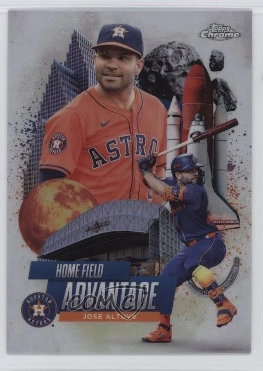 Jose Altuve #HA-40 2025 Topps Chrome Baseball Home Field Advantage front