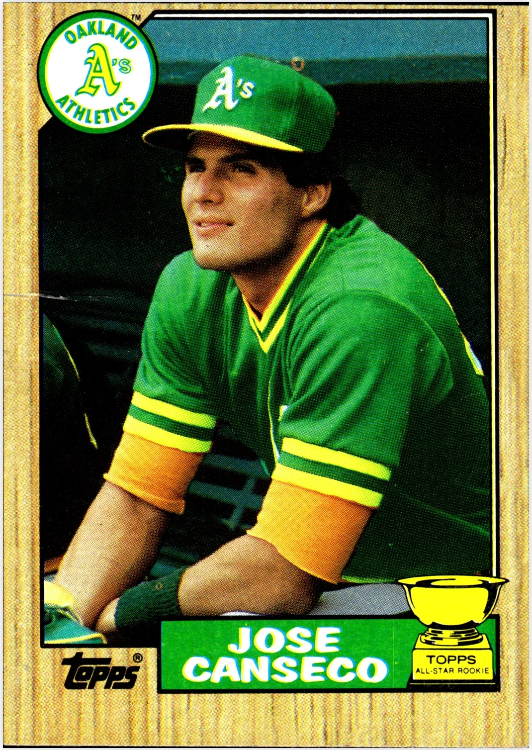 Jose Canseco 1987 Topps #620 baseball card - Front