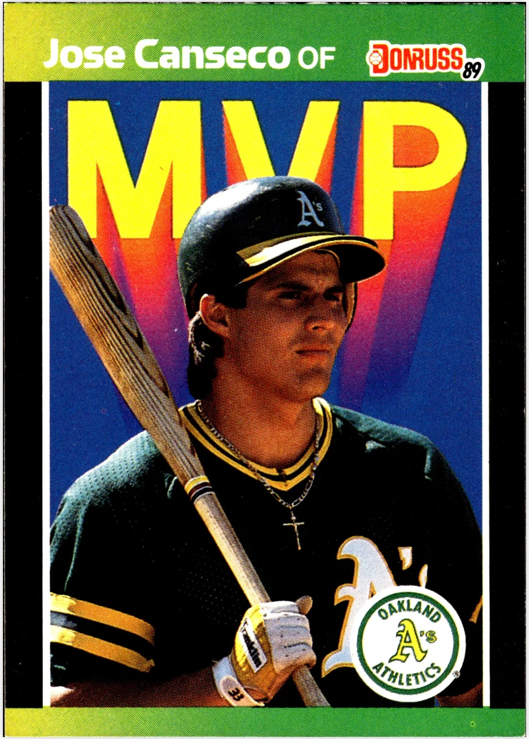 Jose Canseco 1989 Donruss #BC-5 baseball card - Front