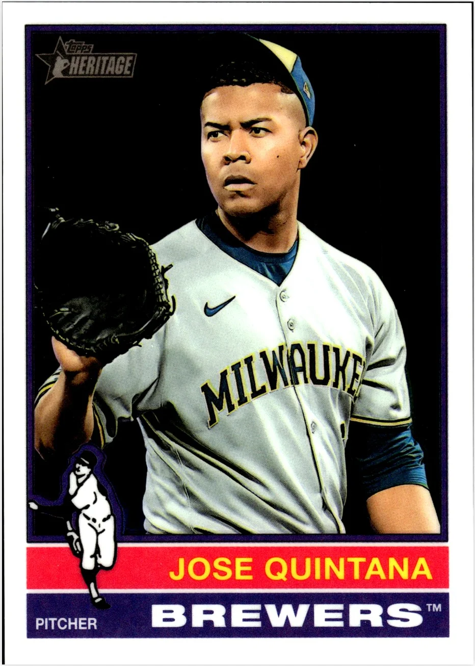 Jose Quintana 2025 Topps Heritage #721 Chrome baseball card - Front