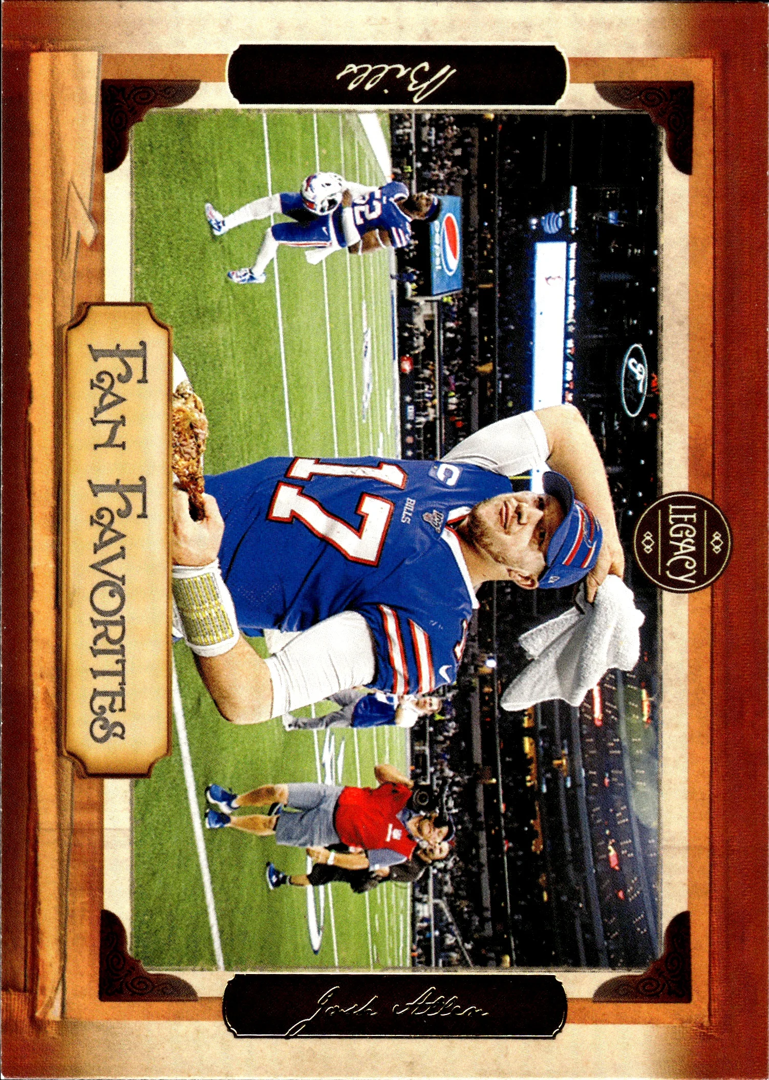 Josh Allen 2020 Panini Legacy #FF-JA Fan Favorites football card - Front