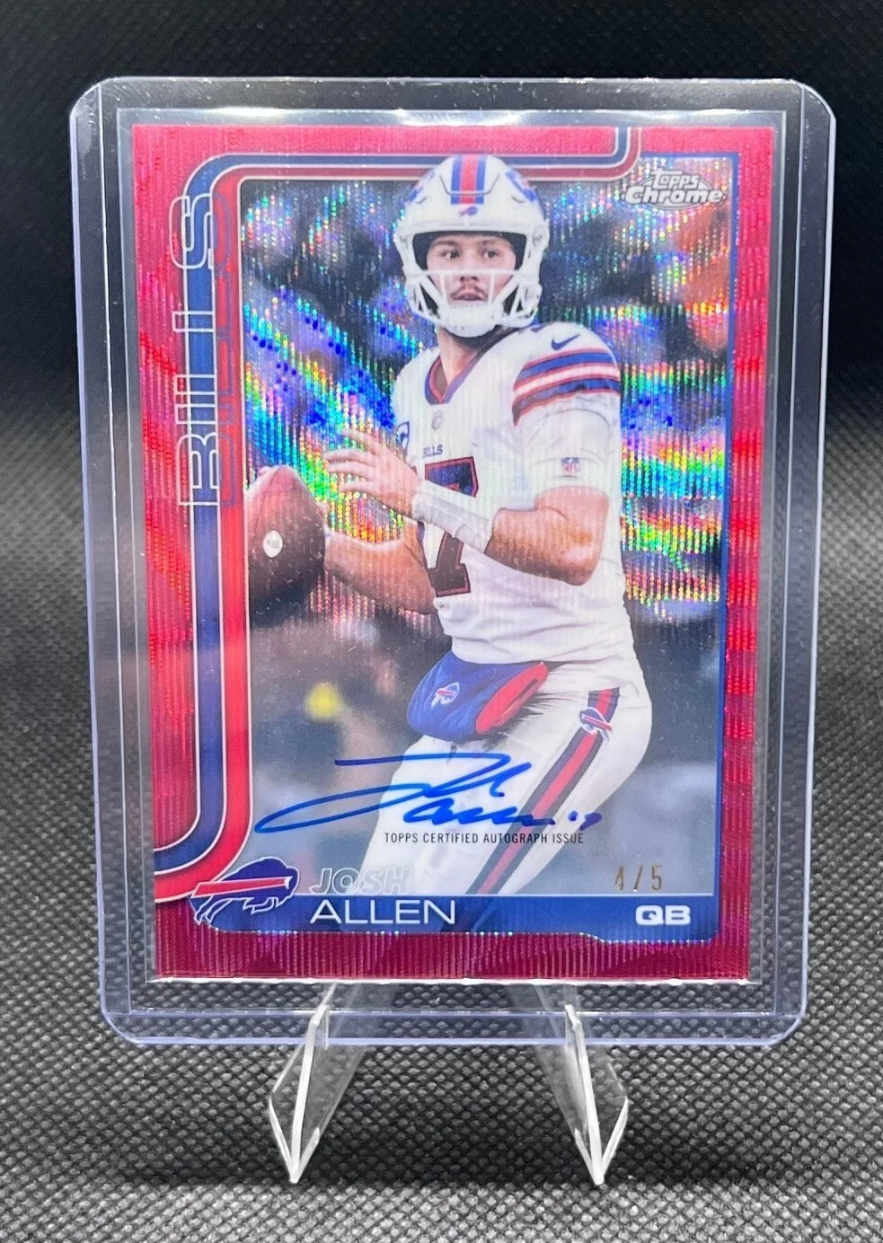 Josh Allen 2025 Topps Chrome Football card