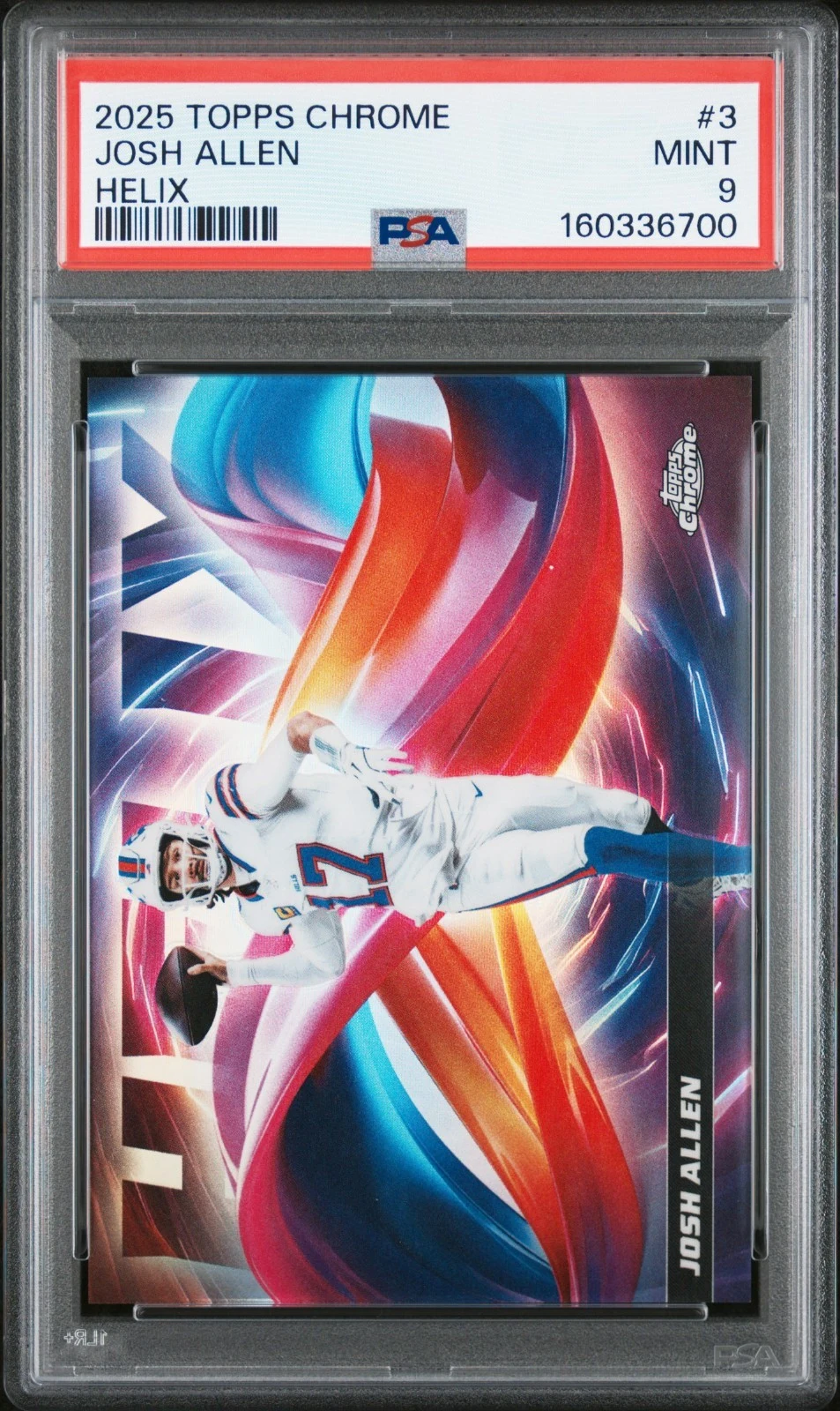 Josh Allen 2025 Topps Chrome Football card