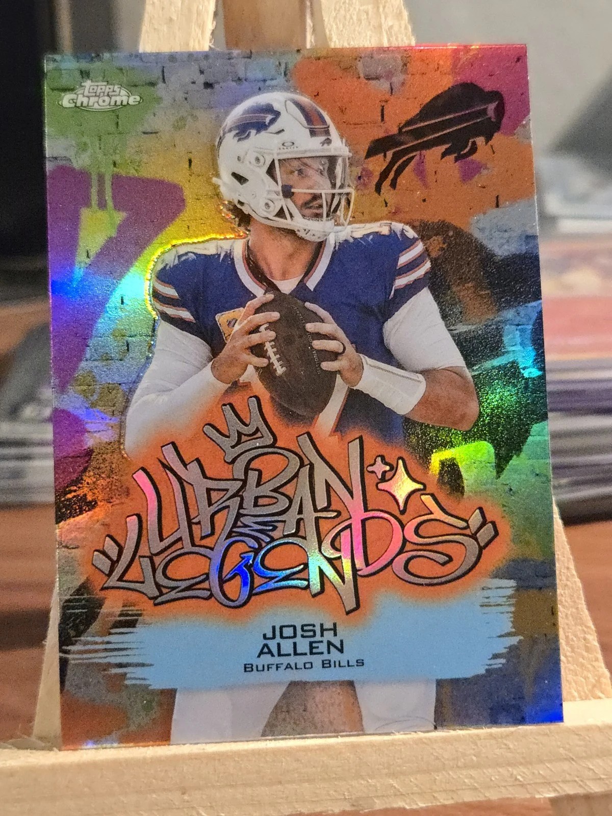 Josh Allen 2025 Topps Chrome Football card