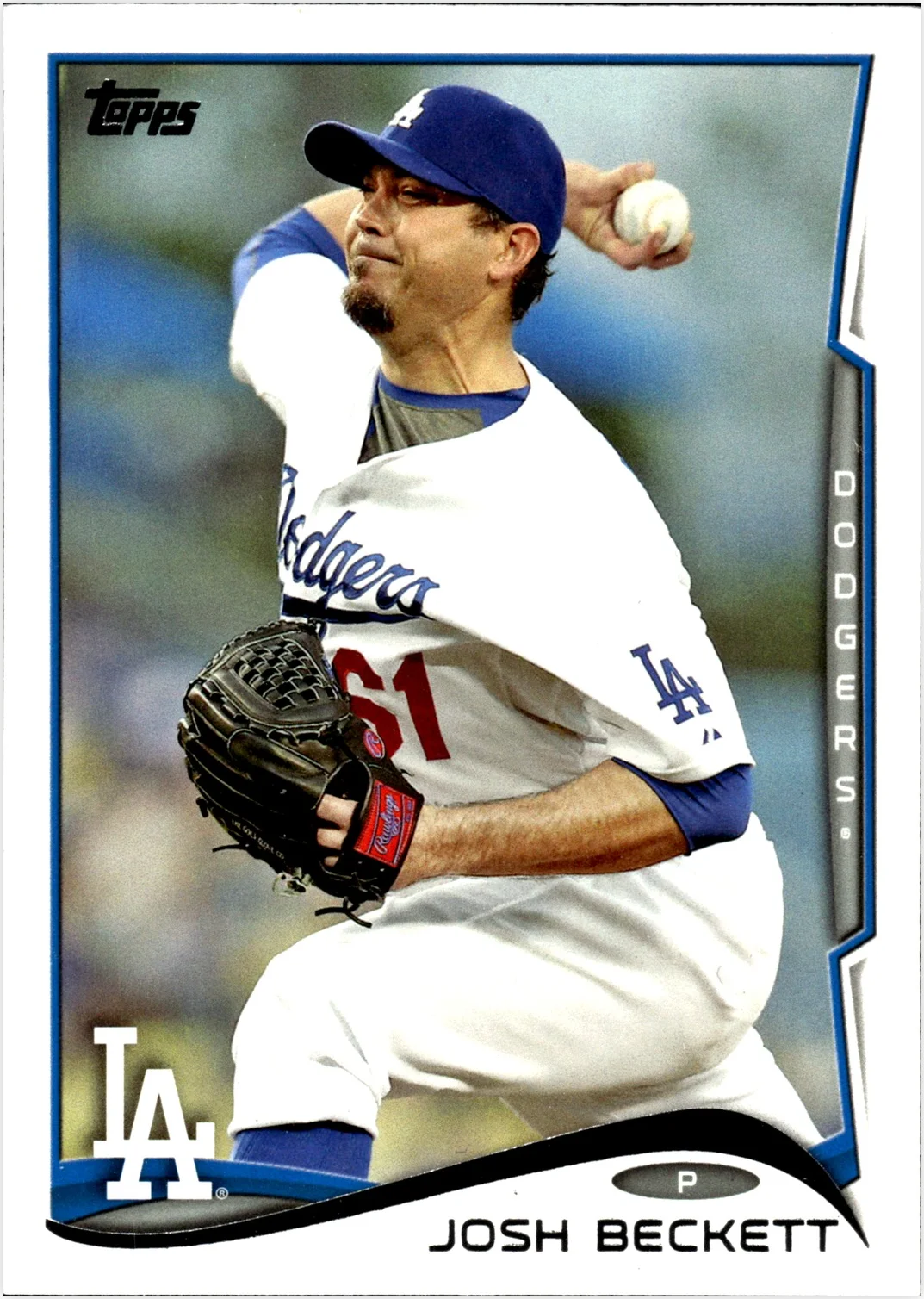 Josh Beckett 2014 Topps #6 baseball card - Front