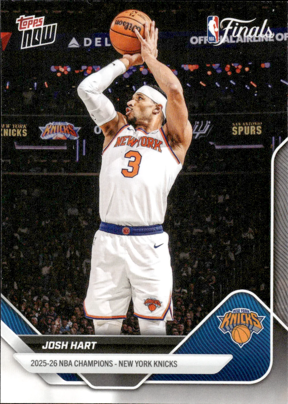 Josh Hart #C2 2026 Topps Now Basketball NBA Finals basketball card - Front