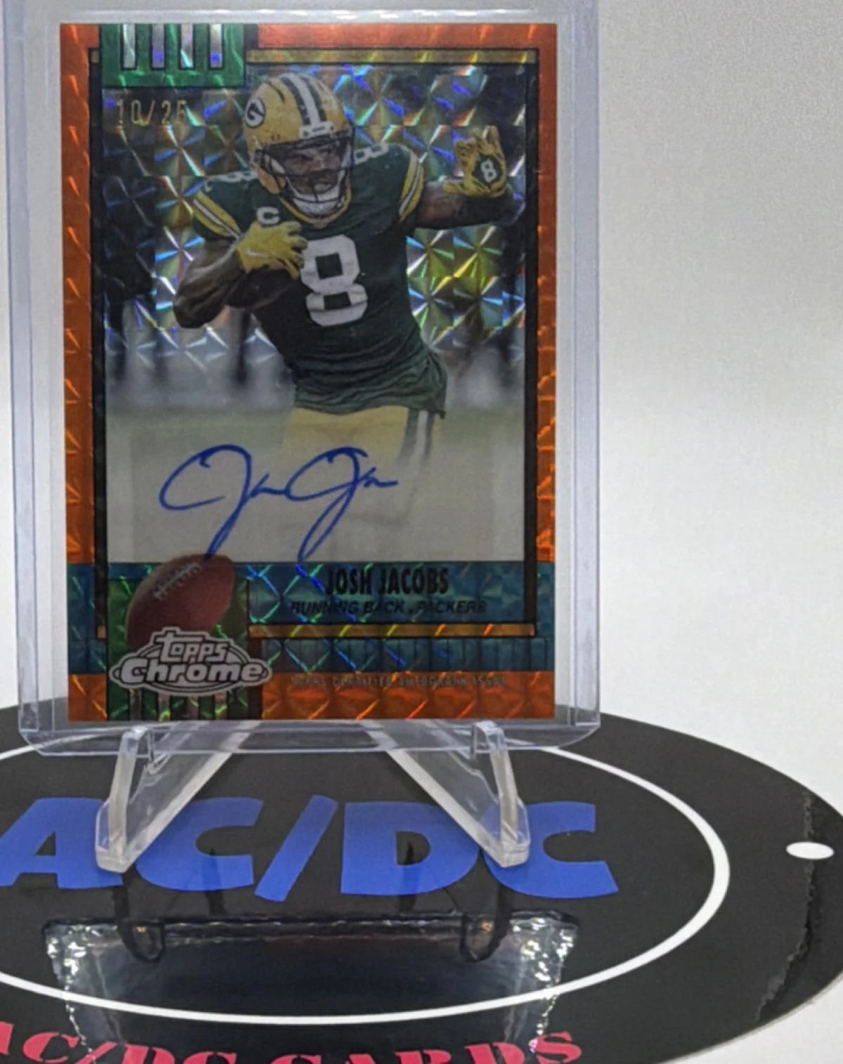 Josh Jacobs 2025 Topps Chrome Football card