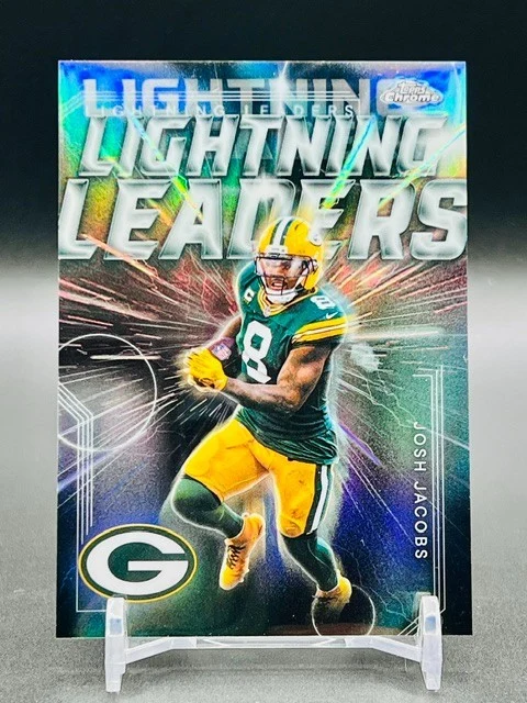 Josh Jacobs 2025 Topps Chrome Football card
