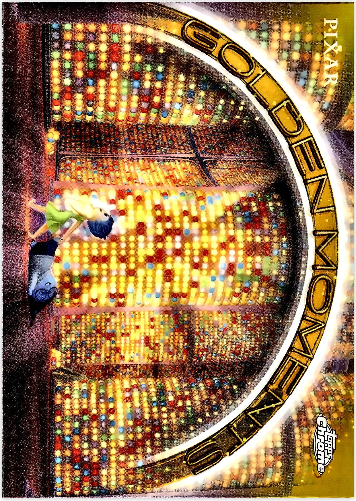 Journey Through Long Term Memory - Inside Out 2025 Topps Pixar Gold #GM-20 Golden Moments trading card - Front