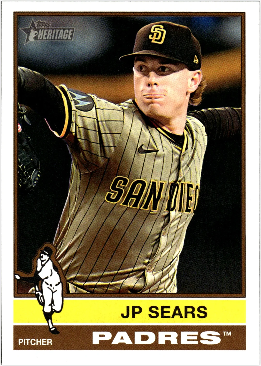 JP Sears 2025 Heritage High Number #647 baseball card - Front