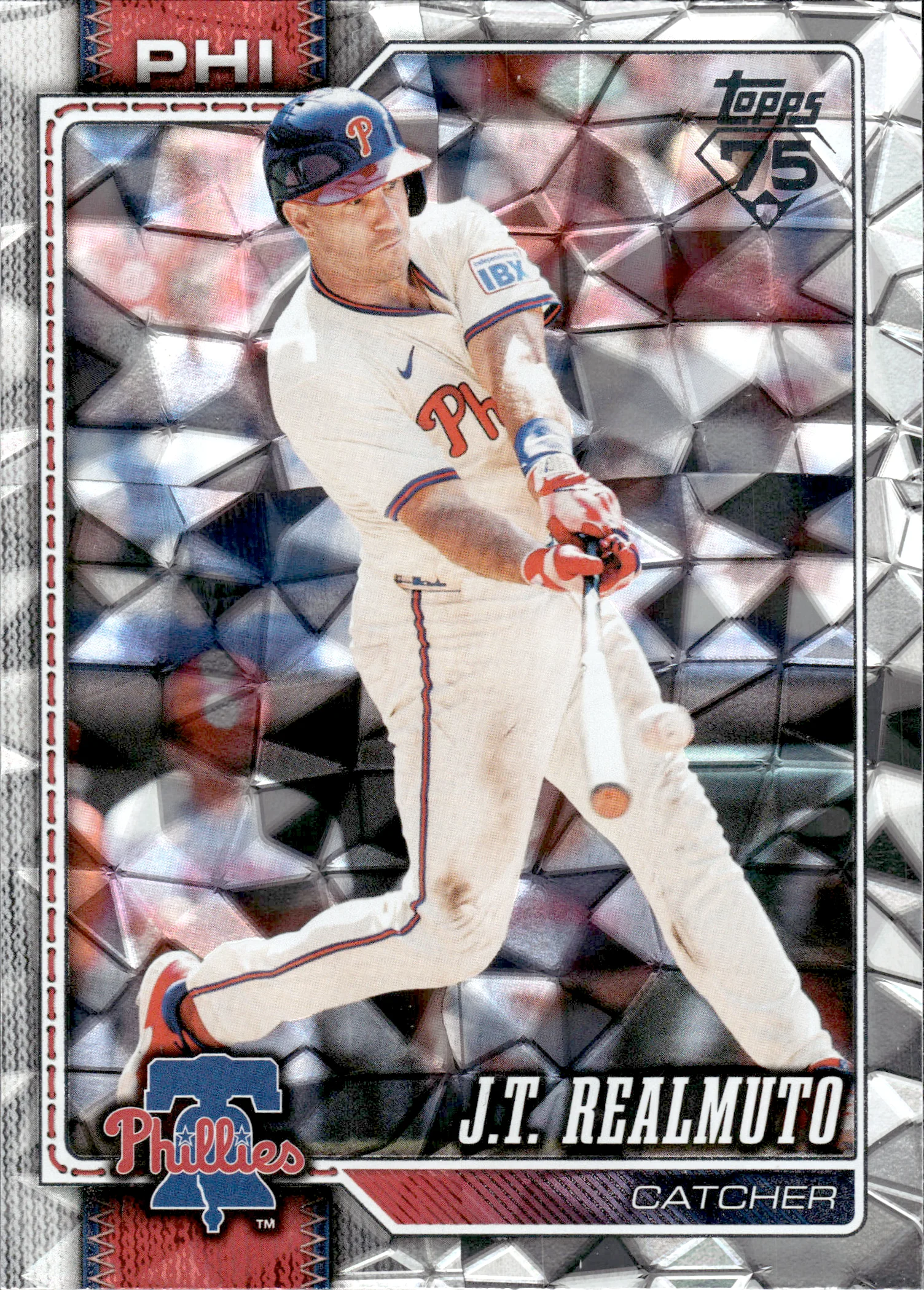 J.T. Realmuto #363 Diamonte Foil 2026 Topps Series 2 Baseball baseball card - Front