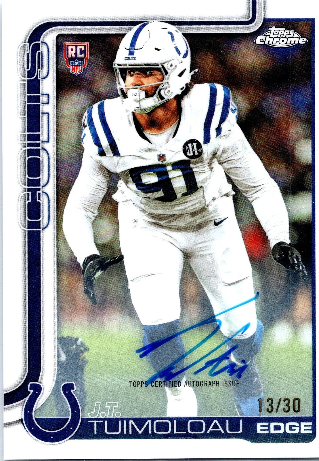 JT Tuimoloau 2025 Topps Chrome Football card