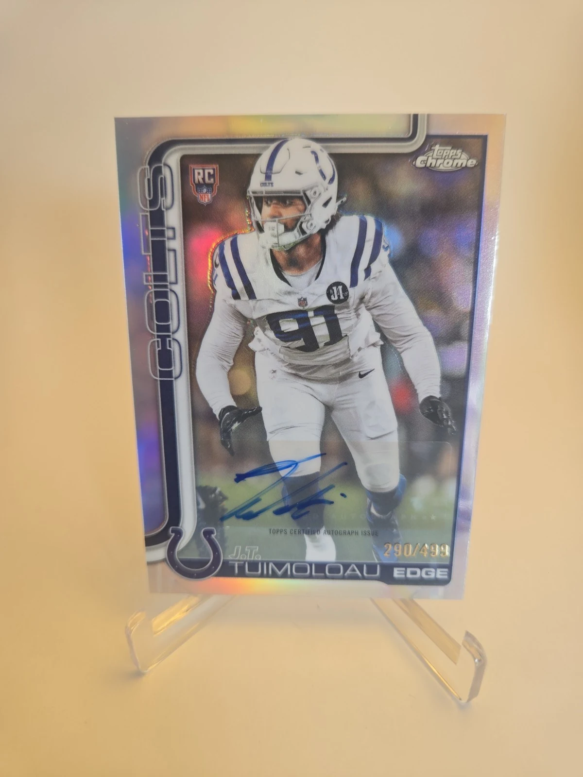 JT Tuimoloau 2025 Topps Chrome Football card