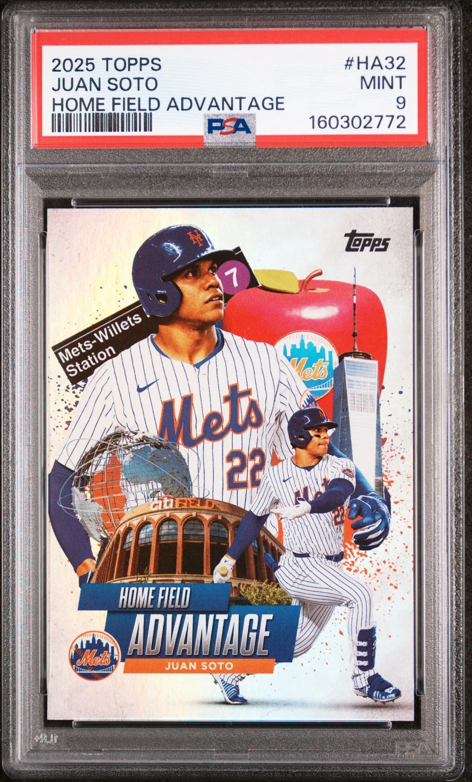 Juan Soto #HA-32 2025 Topps Chrome Baseball Home Field Advantage front