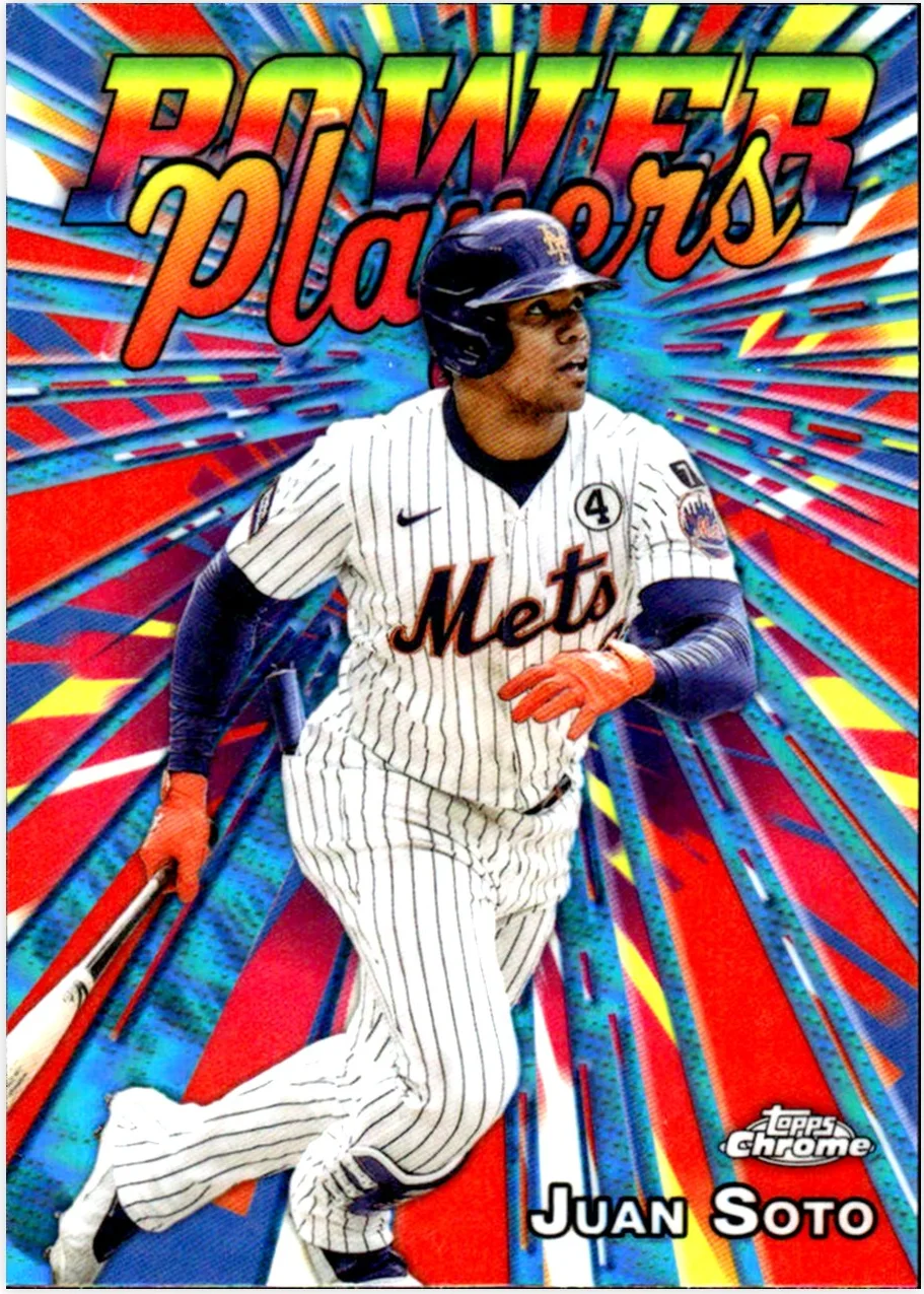 Juan Soto 2025 Topps Chrome Update #PP-35 Power Players baseball card - Front