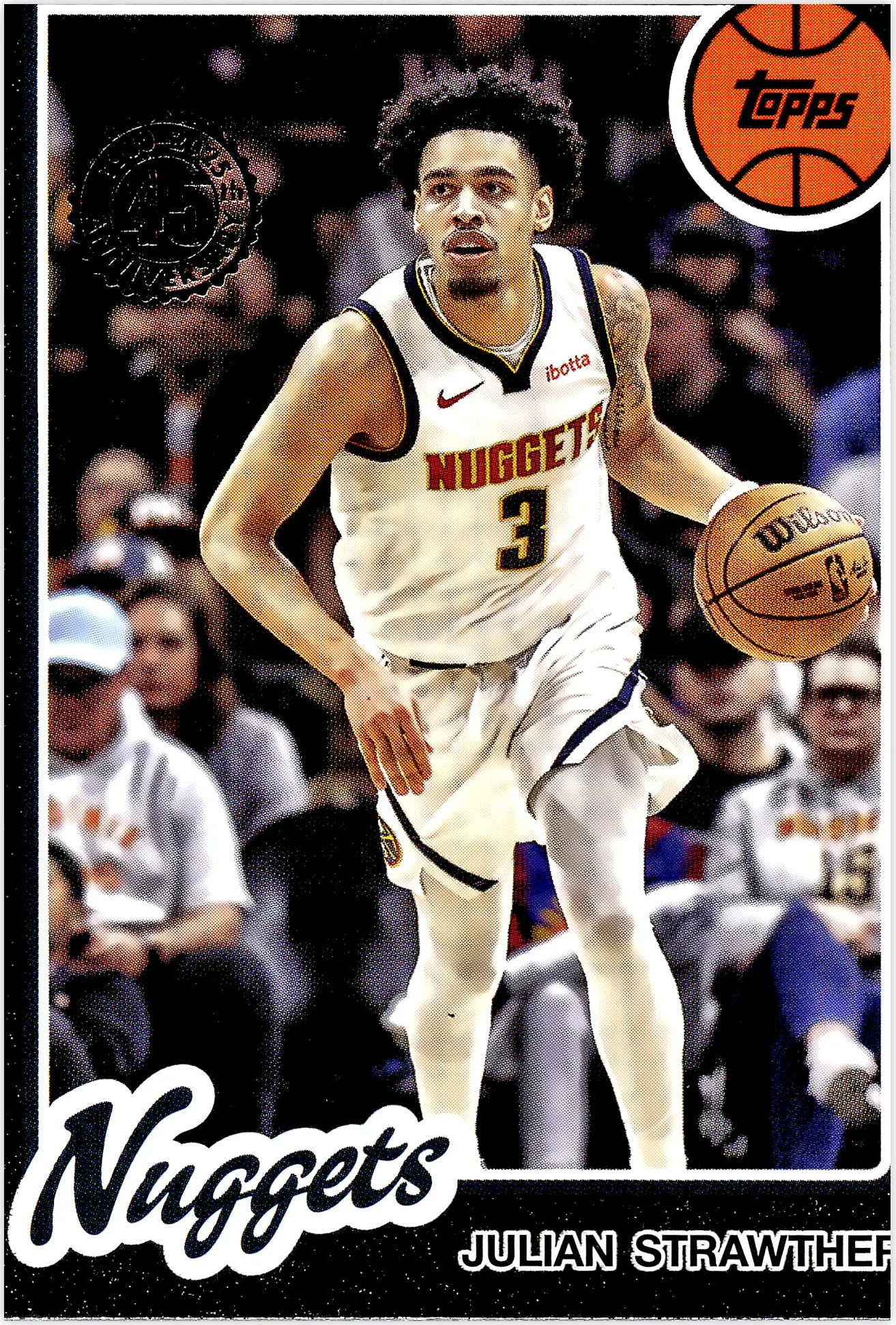 Julian Strawther 2025-26 Topps #80BK-28 1980-81 Topps Basketball basketball card - Front