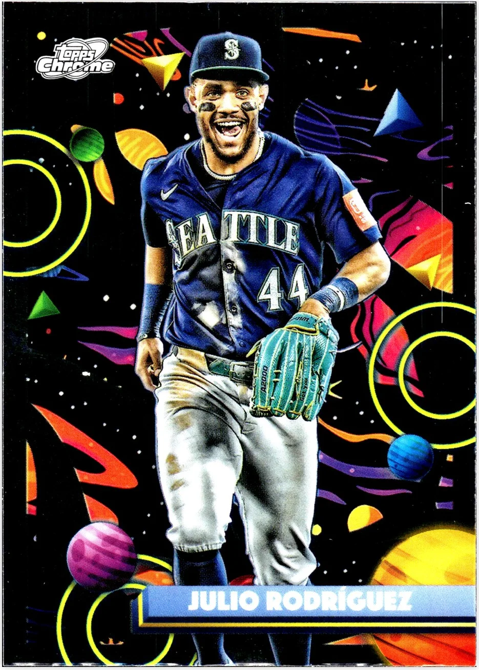 Julio Rodríguez 2023 Topps Chrome Cosmic #44 baseball card - Front