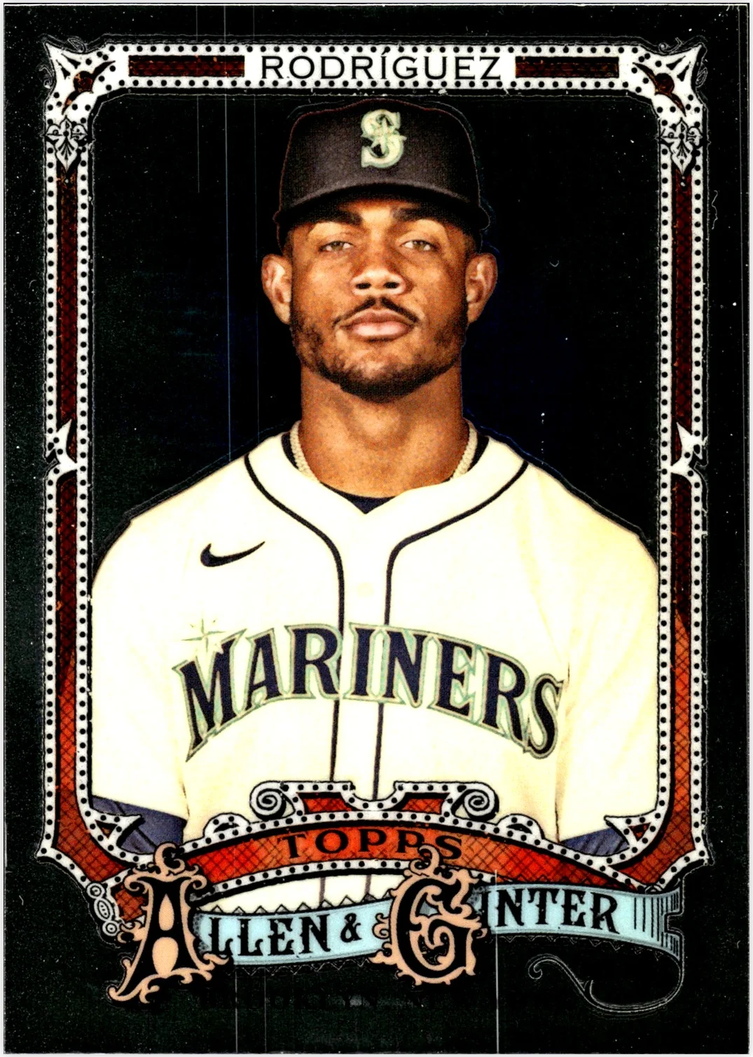 Julio Rodríguez 2025 Topps Allen & Ginter #70 Chrome baseball card - Front