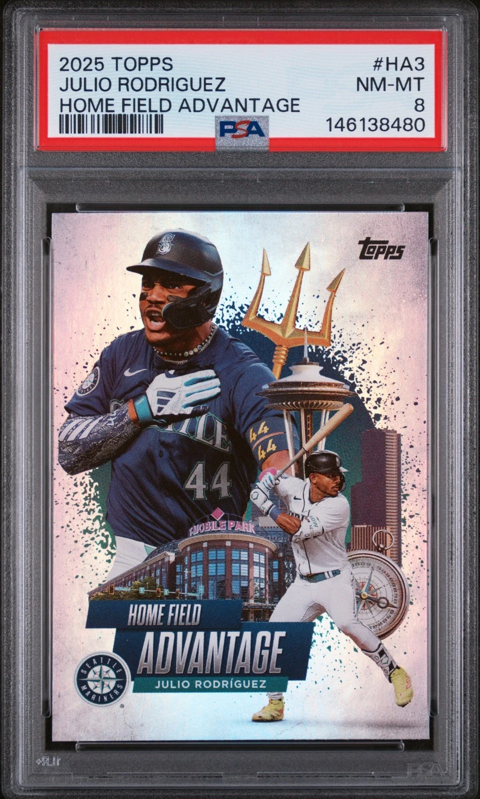 Julio Rodríguez #HA-3 2025 Topps Baseball Home Field Advantage front