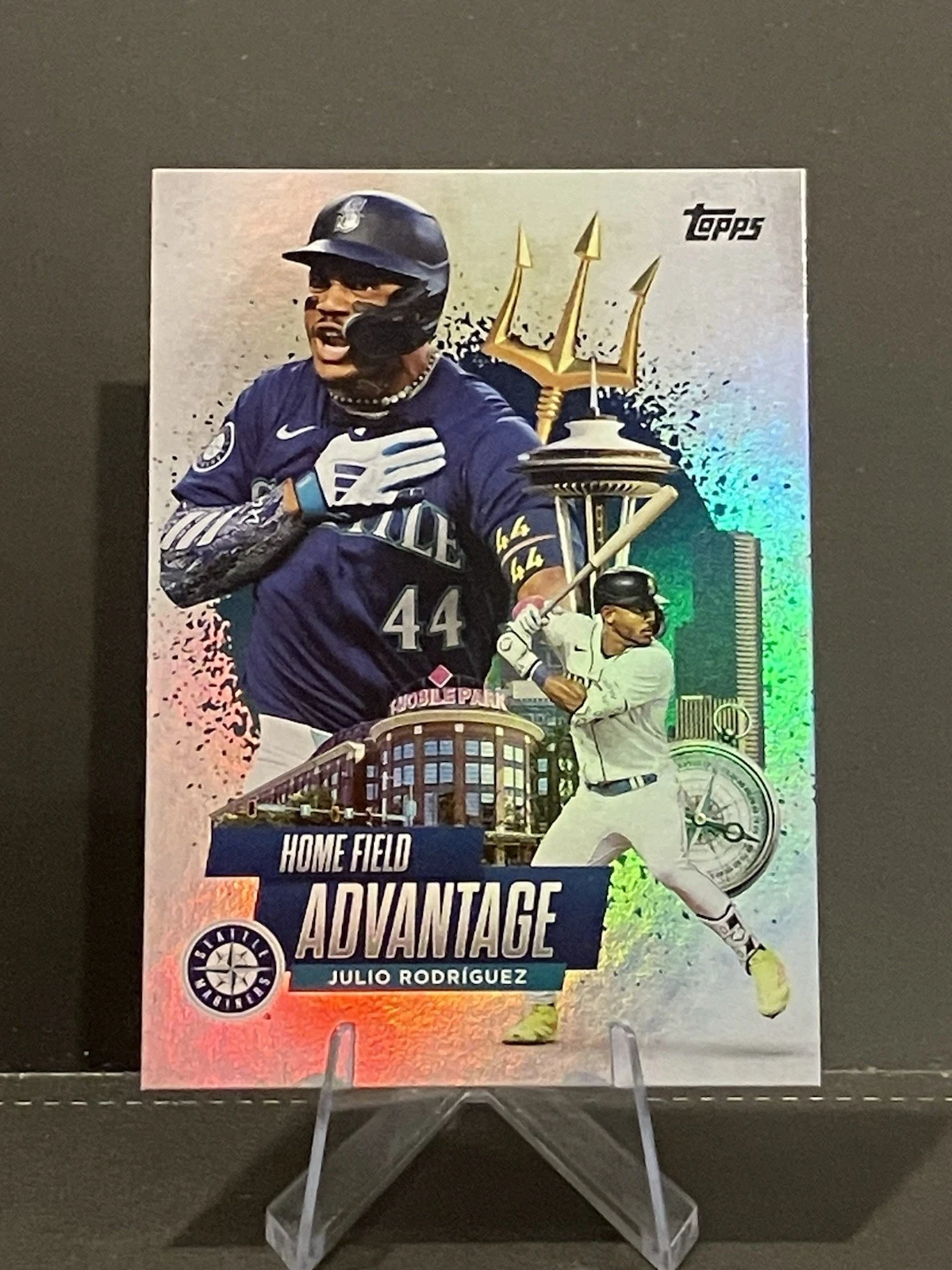 Julio Rodríguez #HA-3 2025 Topps Chrome Baseball Home Field Advantage front