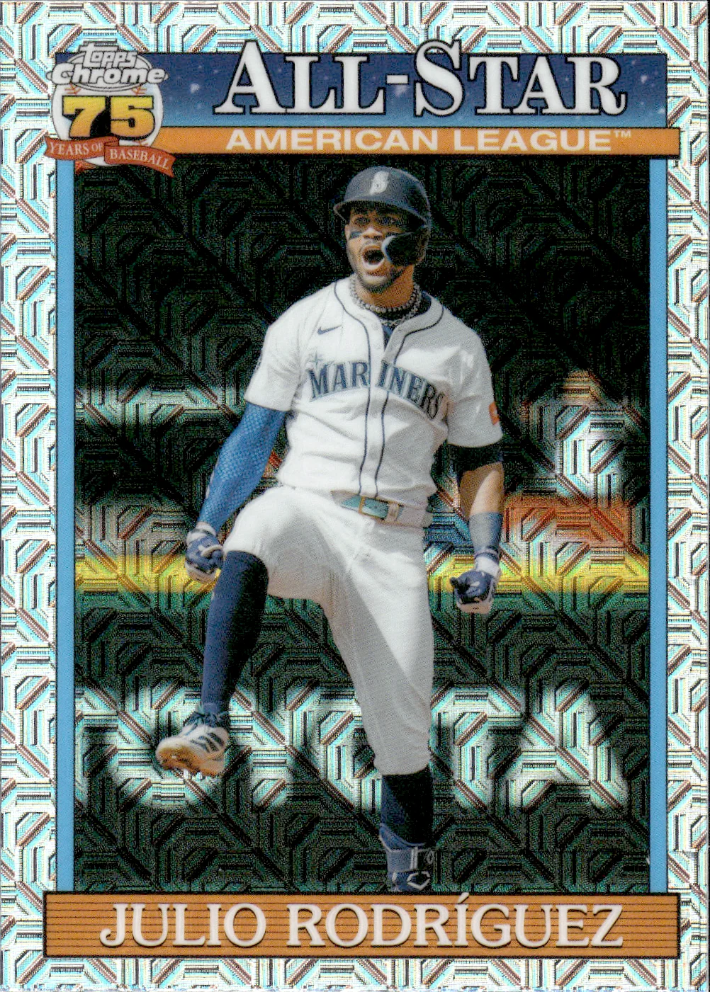 Julio Rodriguez #91ASC-32 Mojo Silver Pack 2026 Topps Series 2 Baseball All-Star baseball card - Front