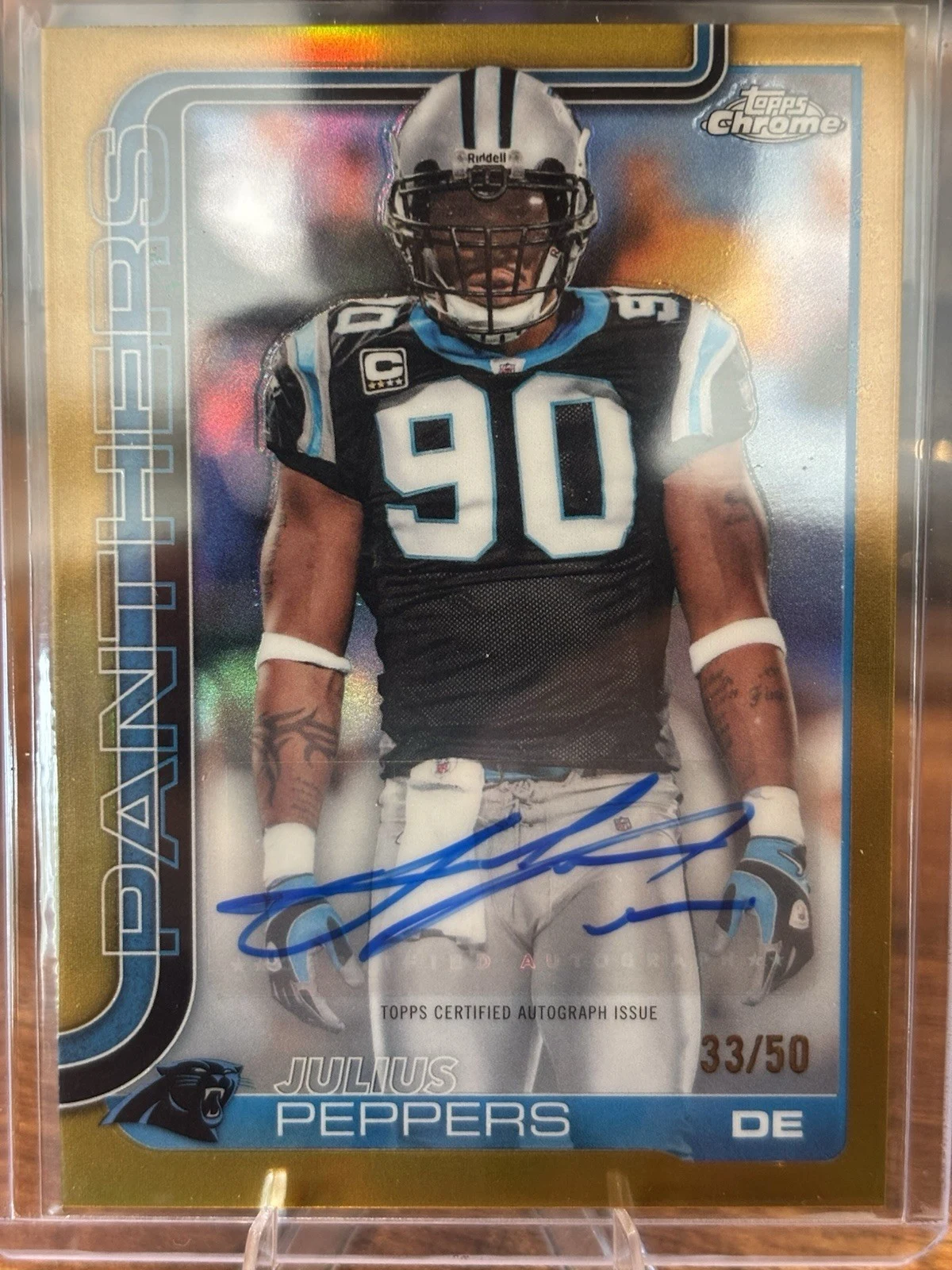 Julius Peppers 2025 Topps Chrome Football card