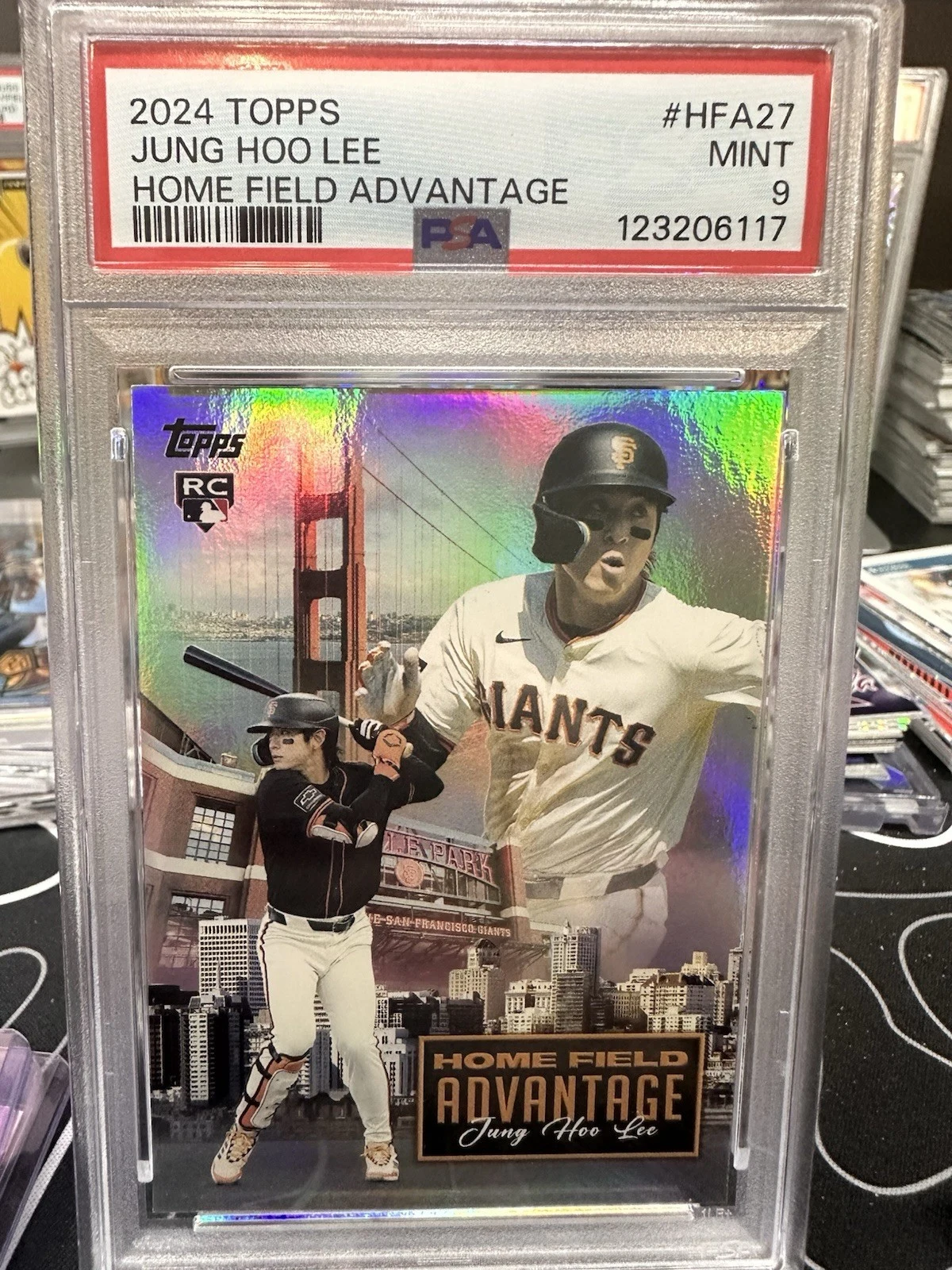 Jung Hoo Lee #HFA-27 2024 Topps Update Series Baseball Home Field Advantage front