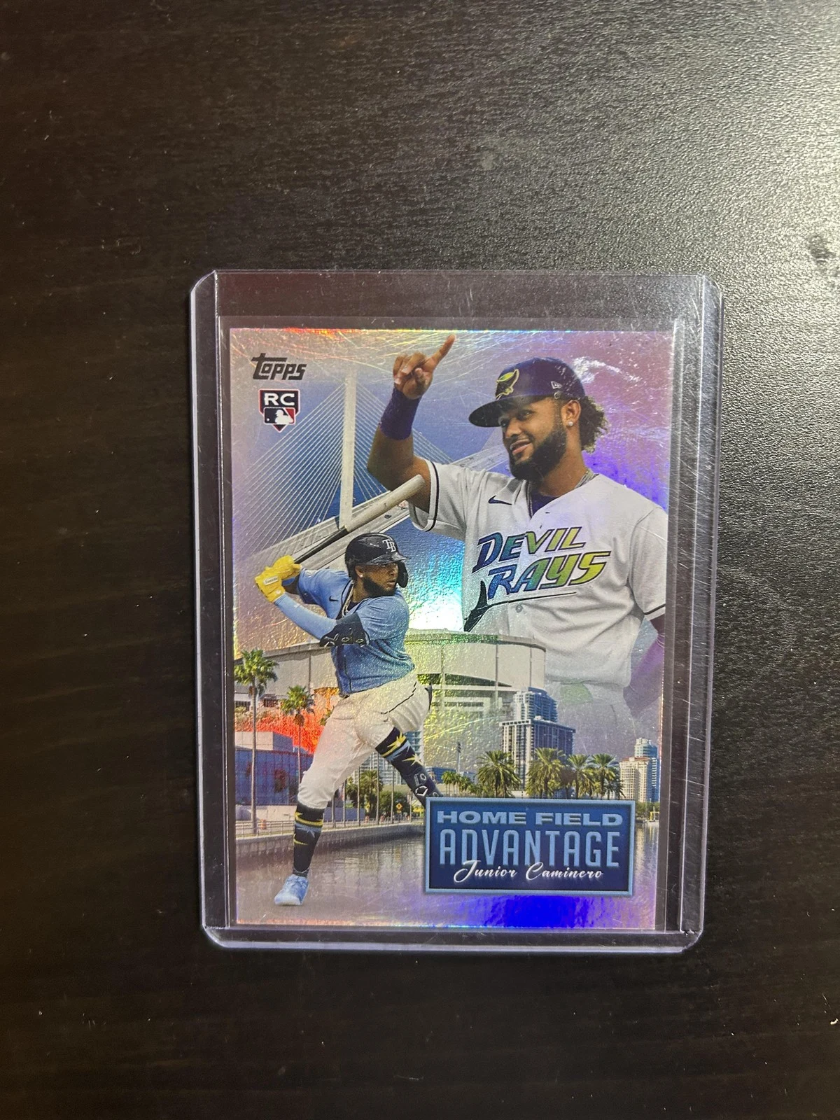 Junior Caminero #HFA-31 2024 Topps Update Series Baseball Home Field Advantage front