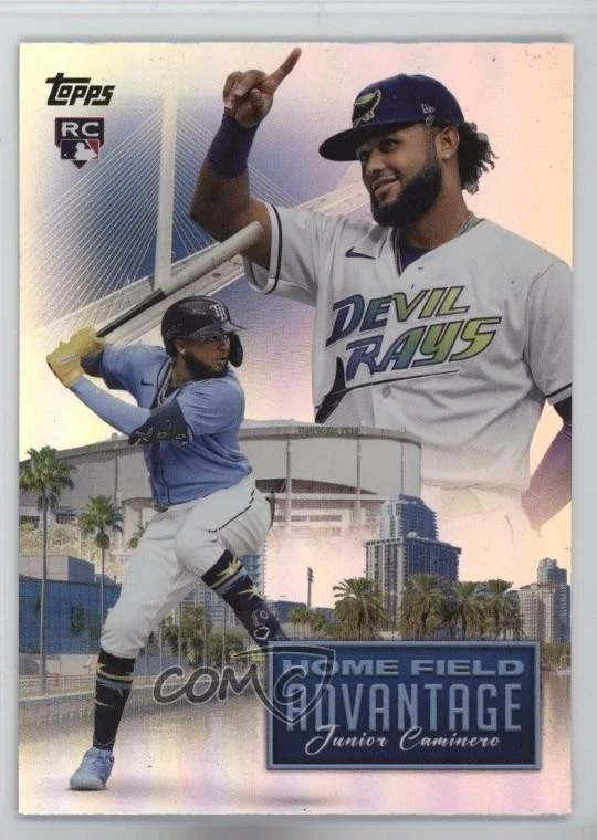 Junior Caminero #HFA-31 2024 Topps Update Series Baseball Home Field Advantage front
