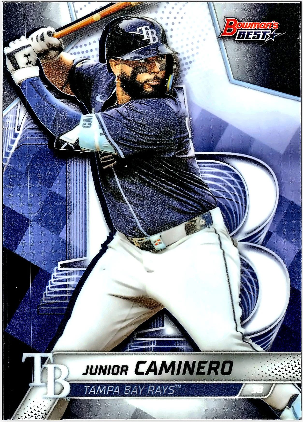 Junior Caminero 2025 Bowman's Best #53 baseball card - Front