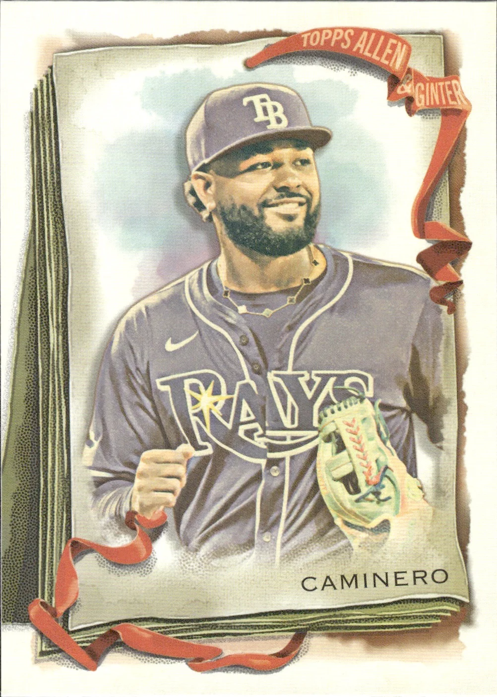 Junior Caminero #36 2026 Topps Allen & Ginter trading card - Front