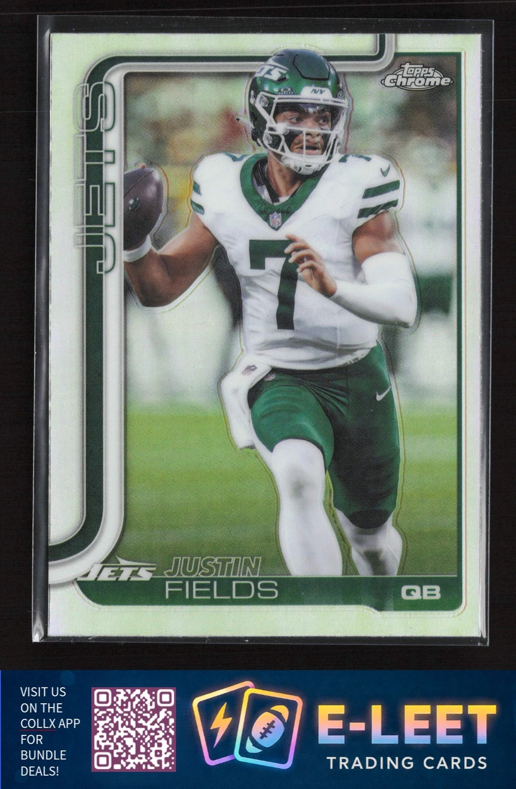 Justin Fields 2025 Topps Chrome Football card
