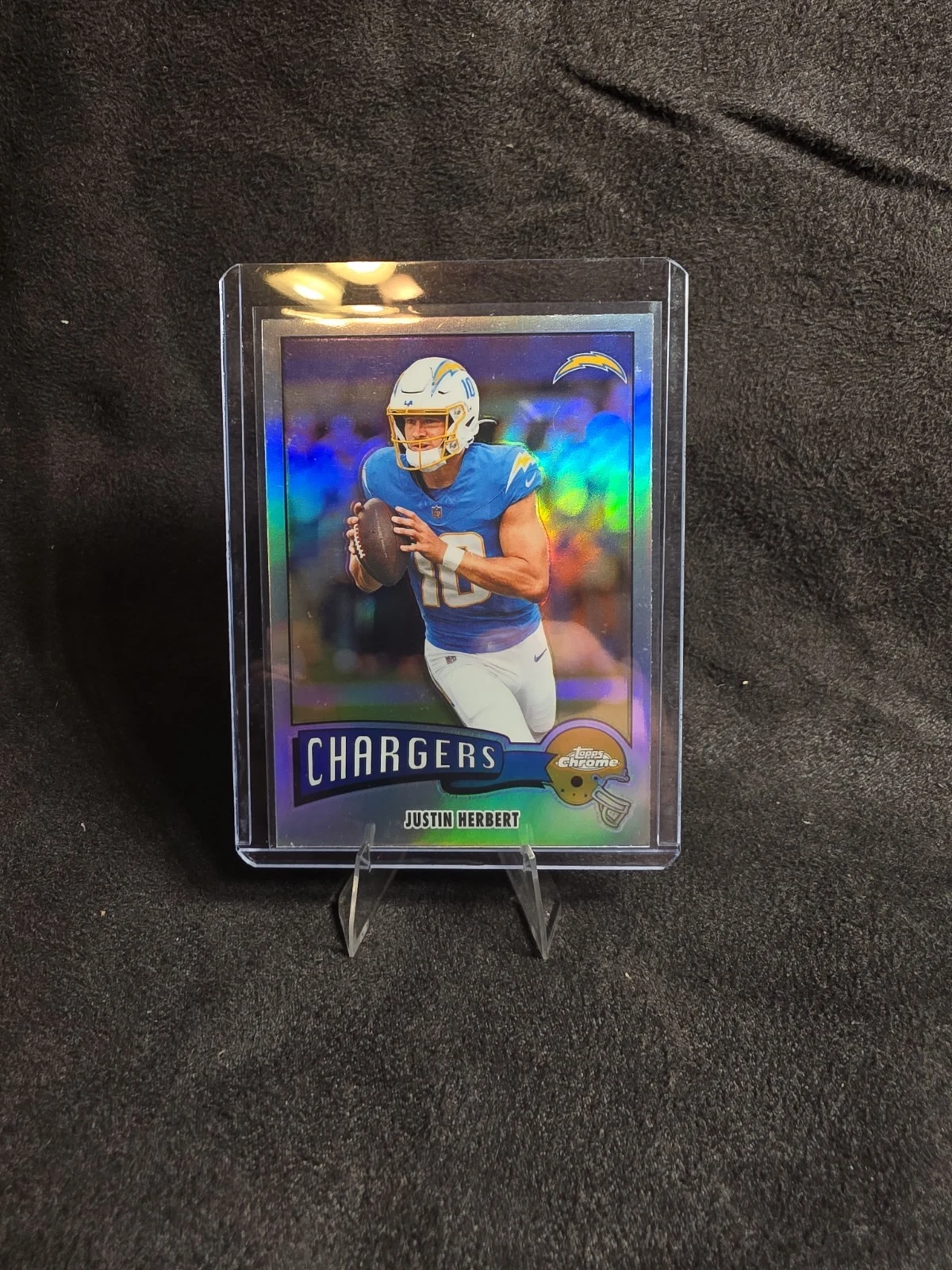 Justin Herbert 2025 Topps Chrome Football card