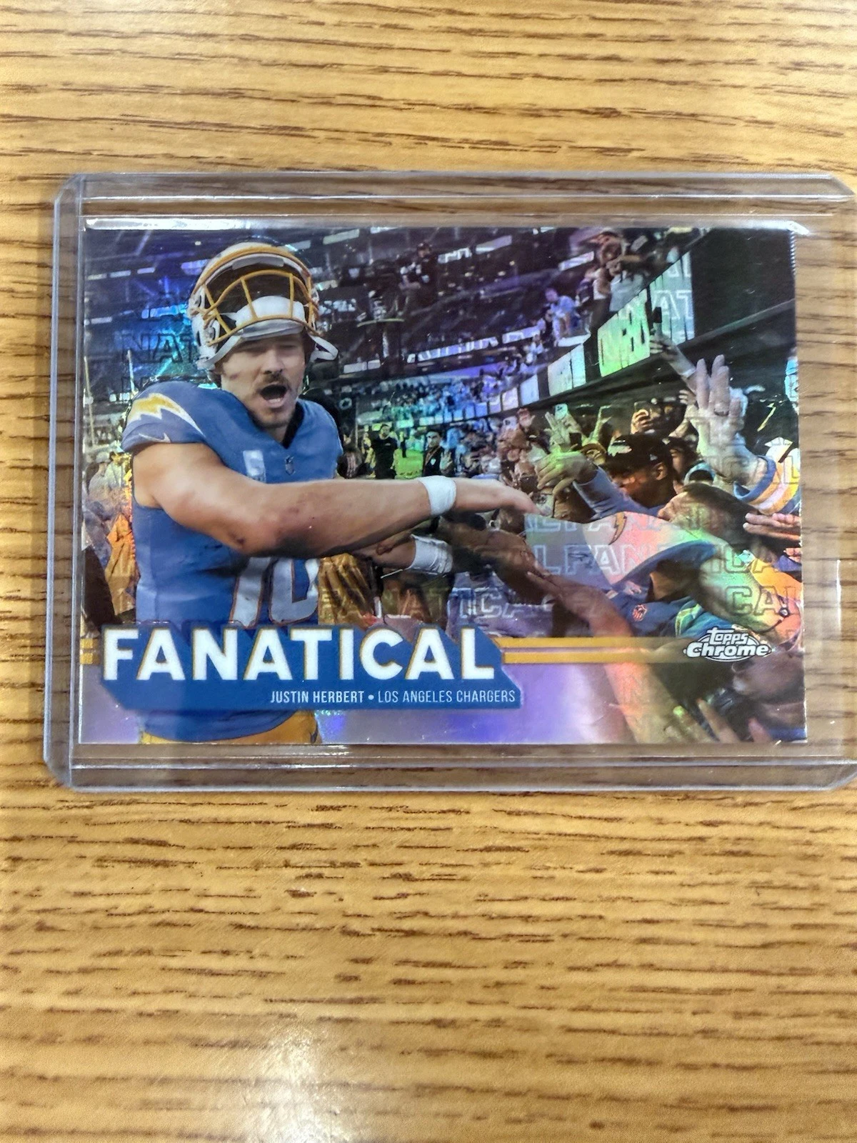Justin Herbert 2025 Topps Chrome Football card