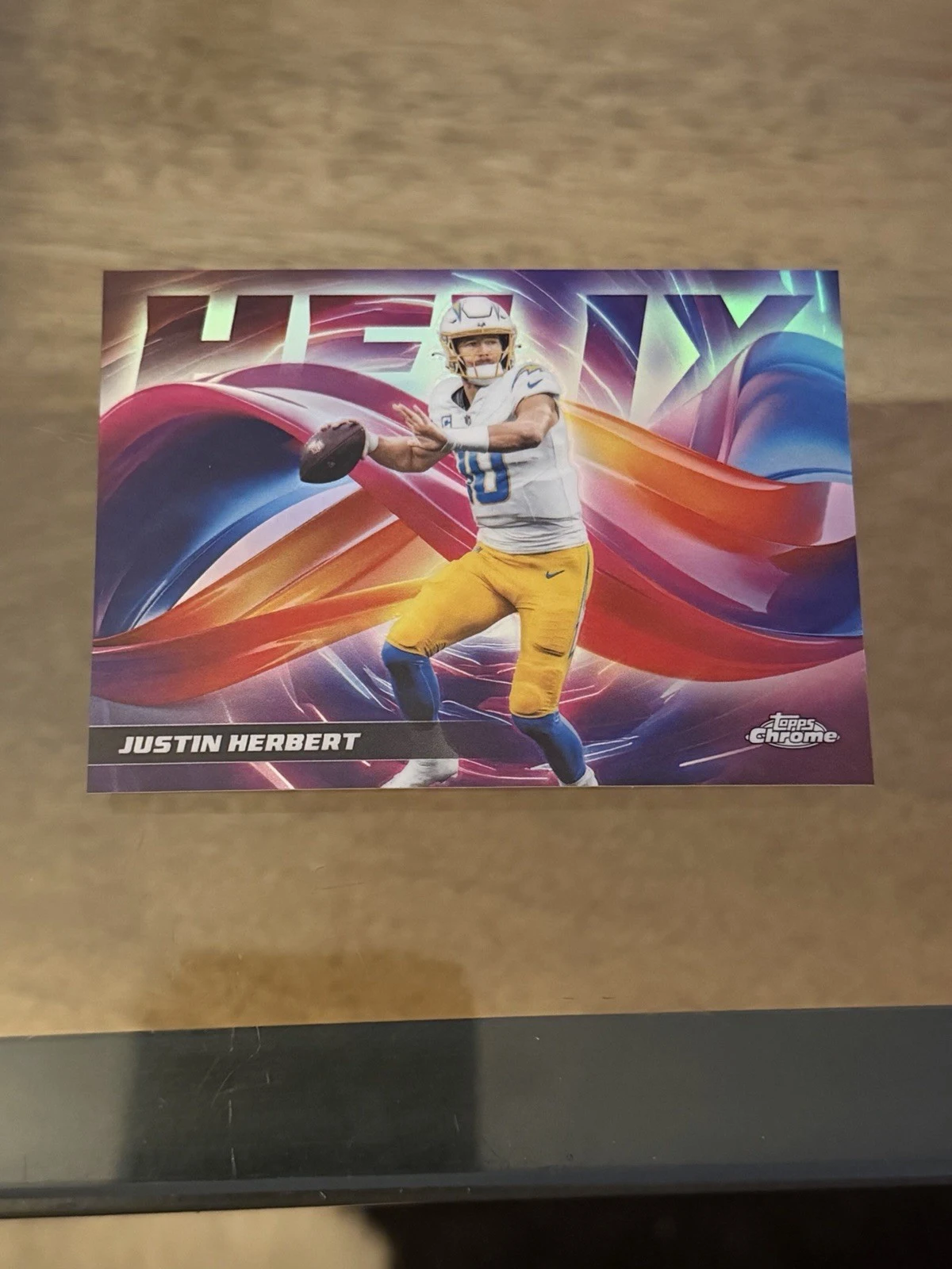 Justin Herbert 2025 Topps Chrome Football card