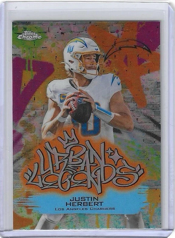 Justin Herbert 2025 Topps Chrome Football card