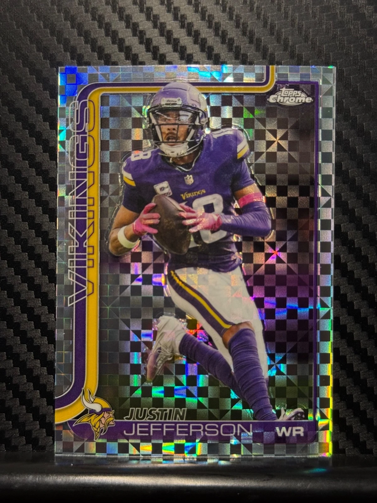 Justin Jefferson 2025 Topps Chrome Football card
