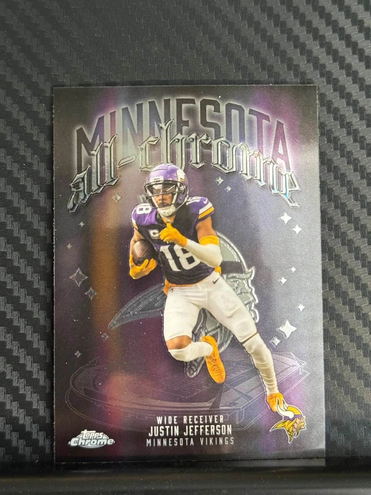 Justin Jefferson 2025 Topps Chrome Football card