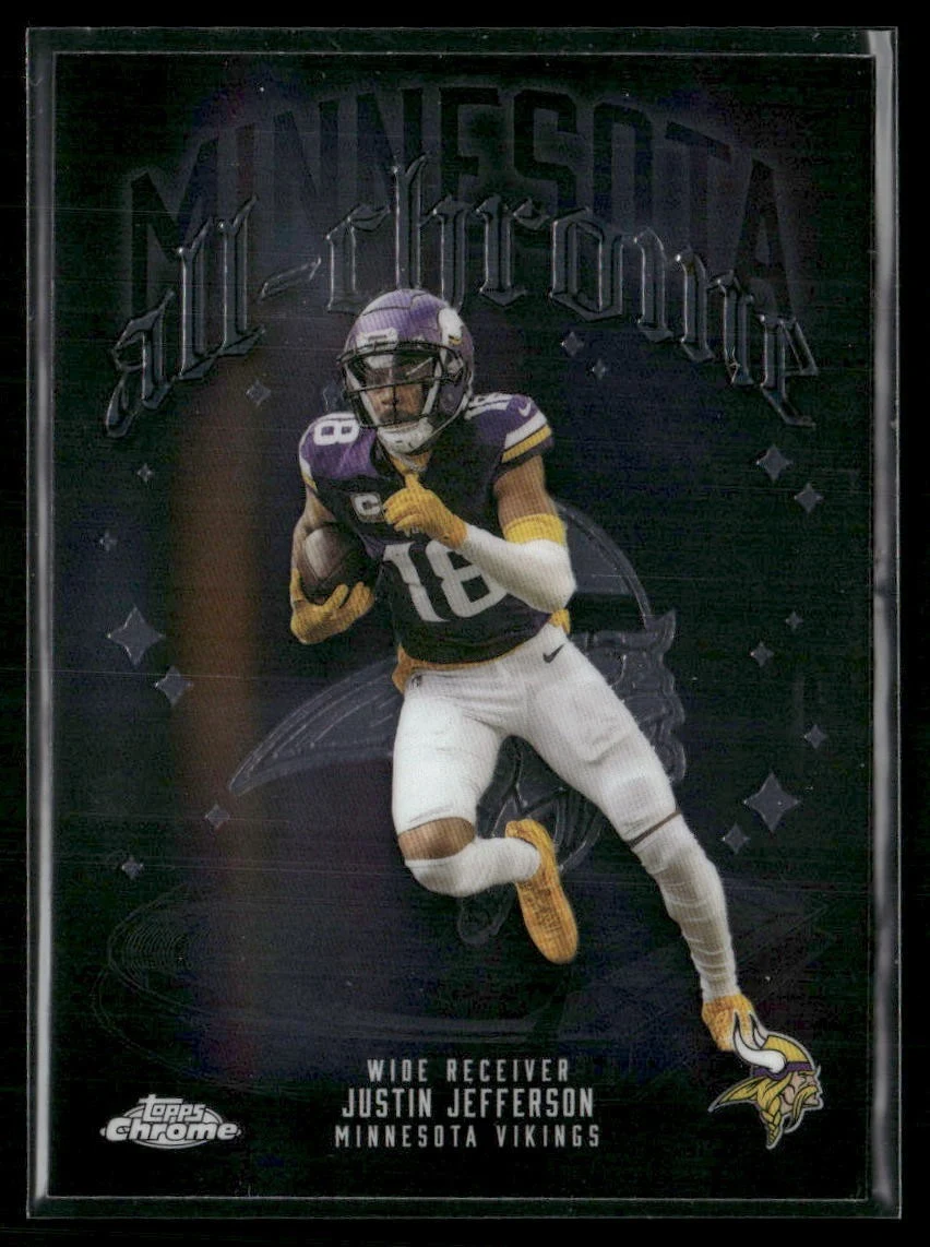 Justin Jefferson 2025 Topps Chrome Football card