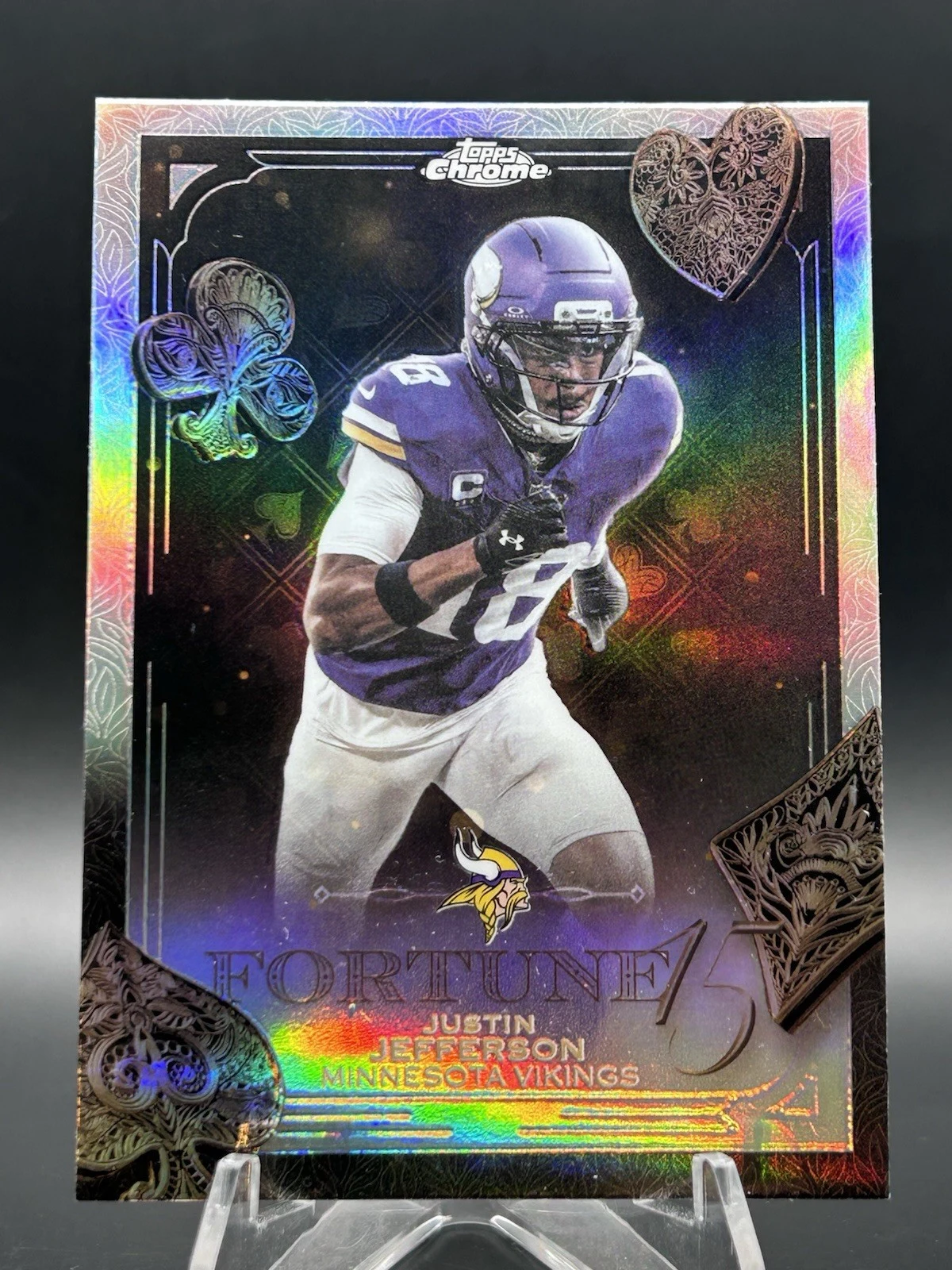 Justin Jefferson 2025 Topps Chrome Football card