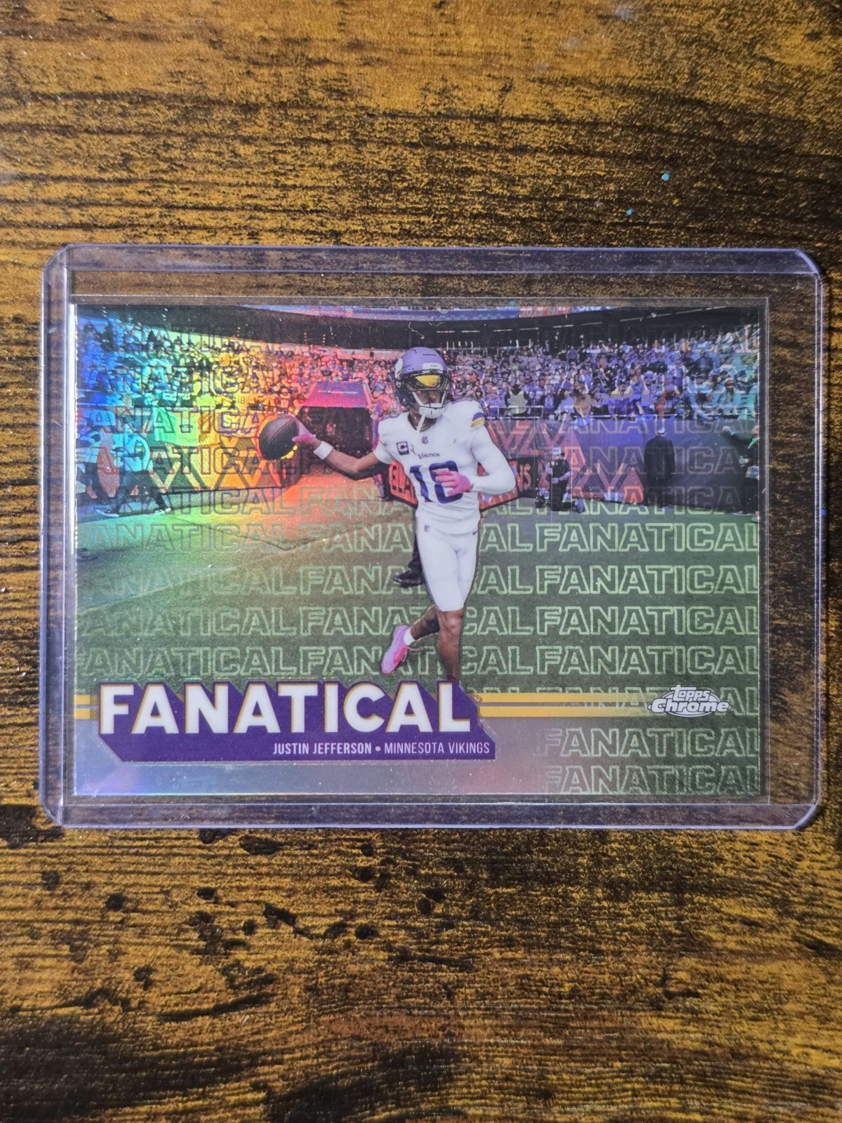 Justin Jefferson 2025 Topps Chrome Football card