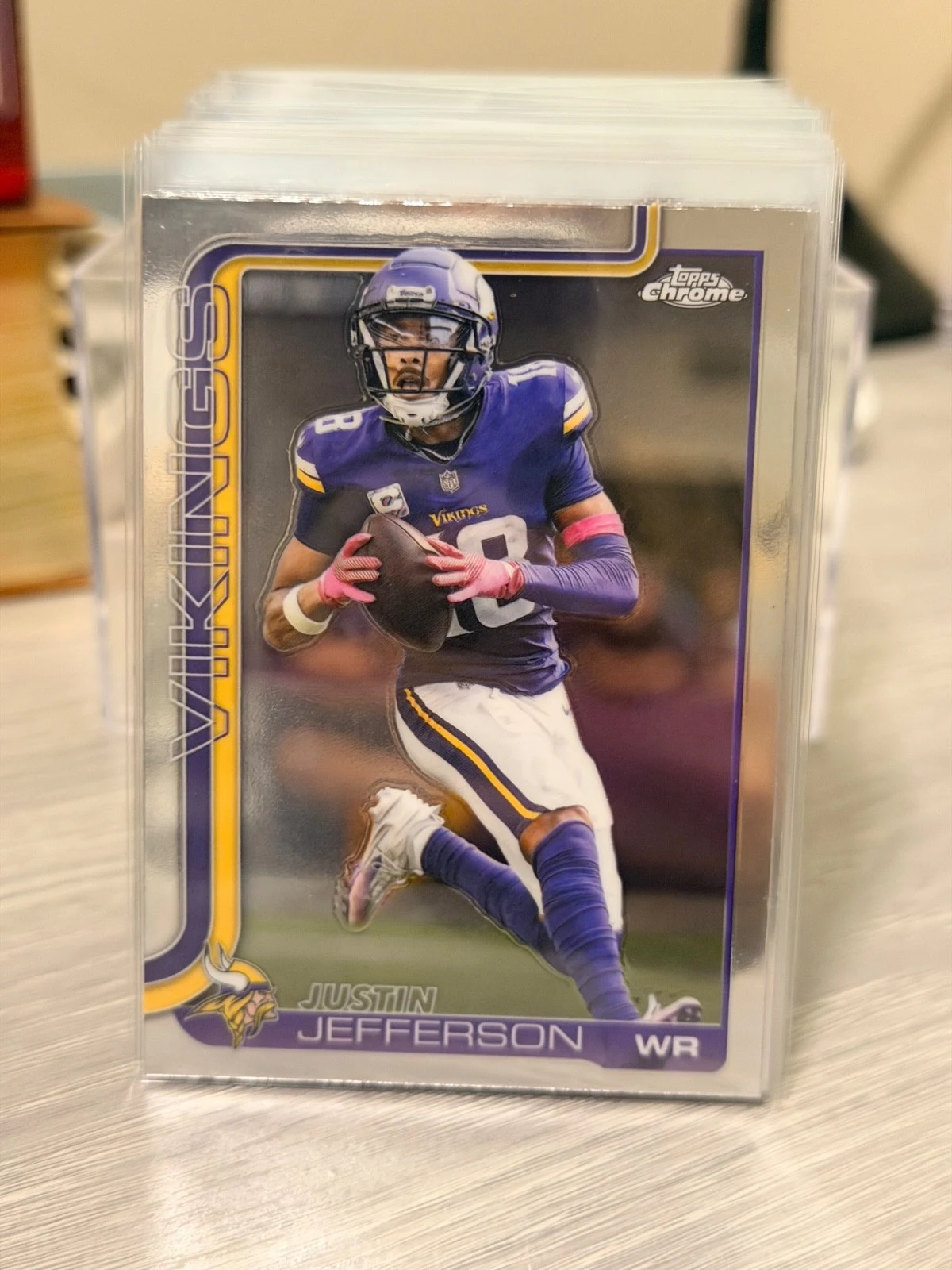 Justin Jefferson 2025 Topps Chrome Football card