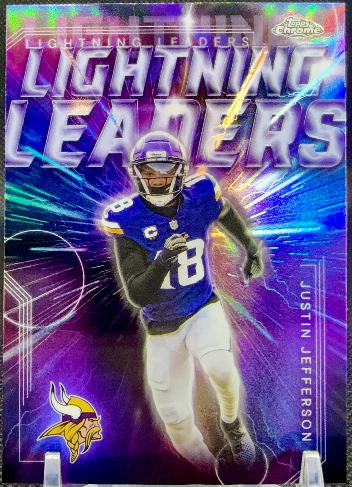 Justin Jefferson 2025 Topps Chrome Football card