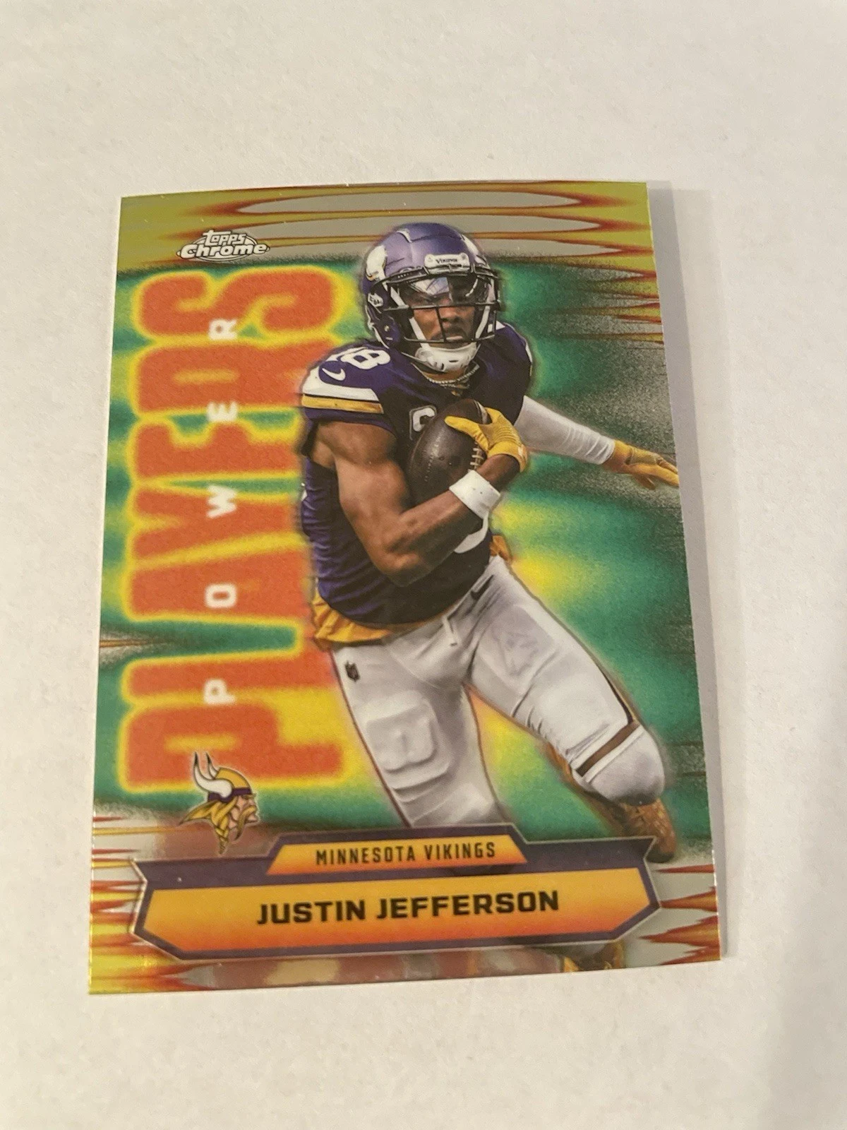Justin Jefferson 2025 Topps Chrome Football card