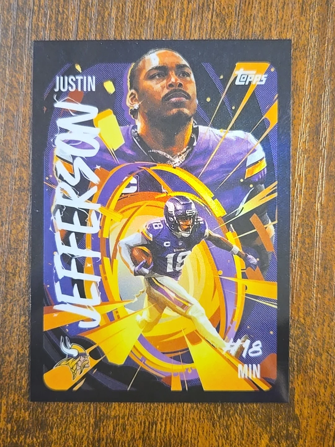 Justin Jefferson 2025 Topps Chrome Football card
