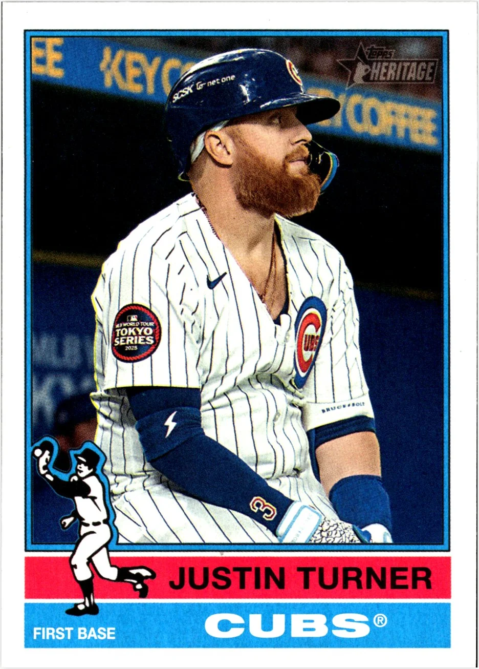 Justin Turner 2025 Topps Heritage #615 baseball card - Front