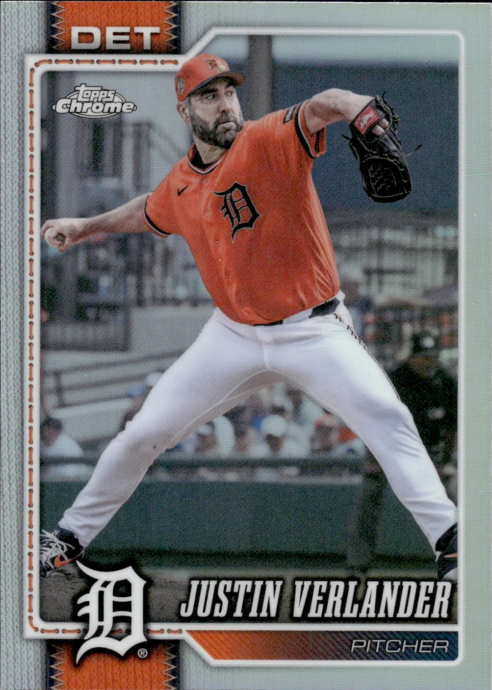 Justin Verlander #133 Refractor 2026 Topps Chrome Baseball baseball card - Front