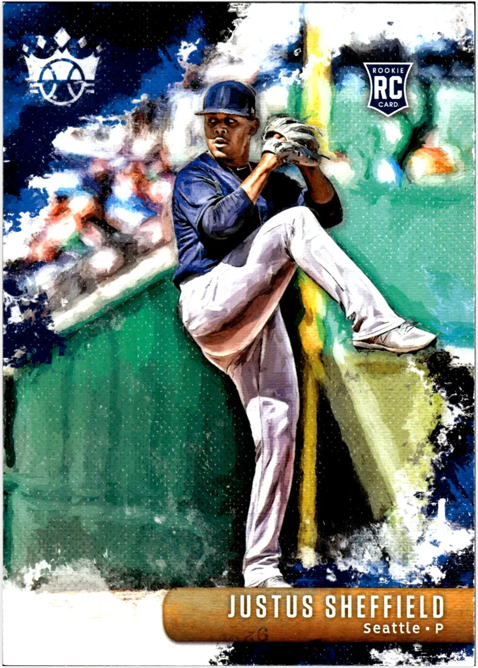 Justus Sheffield Rookie Card 2019 Panini Diamond Kings #66 baseball rookie card - Front