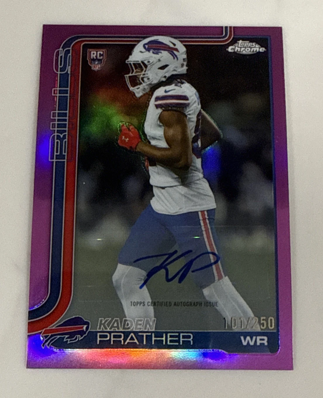 Kaden Prather 2025 Topps Chrome Football card