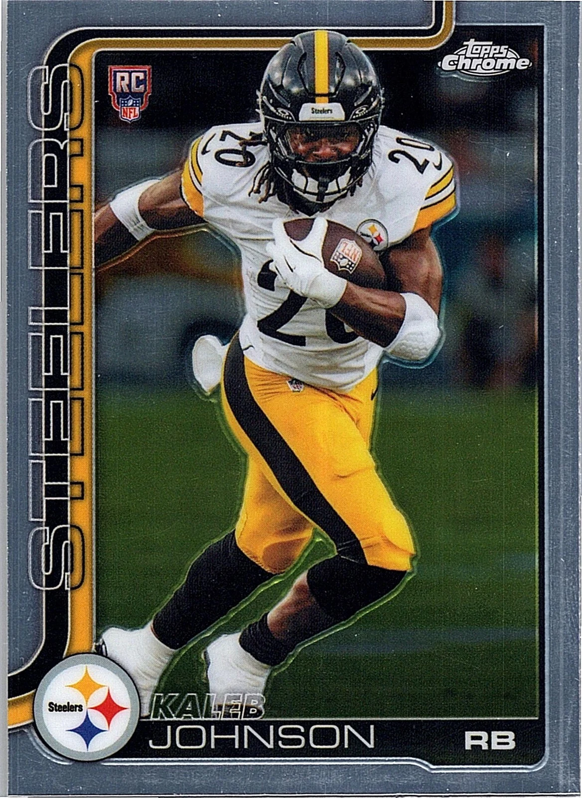 Kaleb Johnson 2025 Topps Chrome Football card